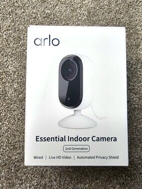 Arlo Essential Indoor Camera (White) - 2nd Generation